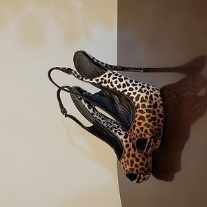 Gucci leopard print sandals